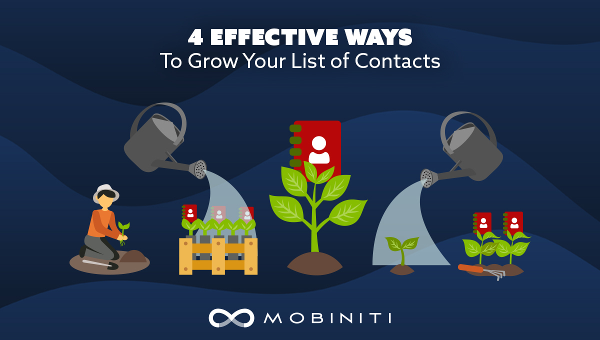 4 Effective Ways to Grow Your List of Contacts