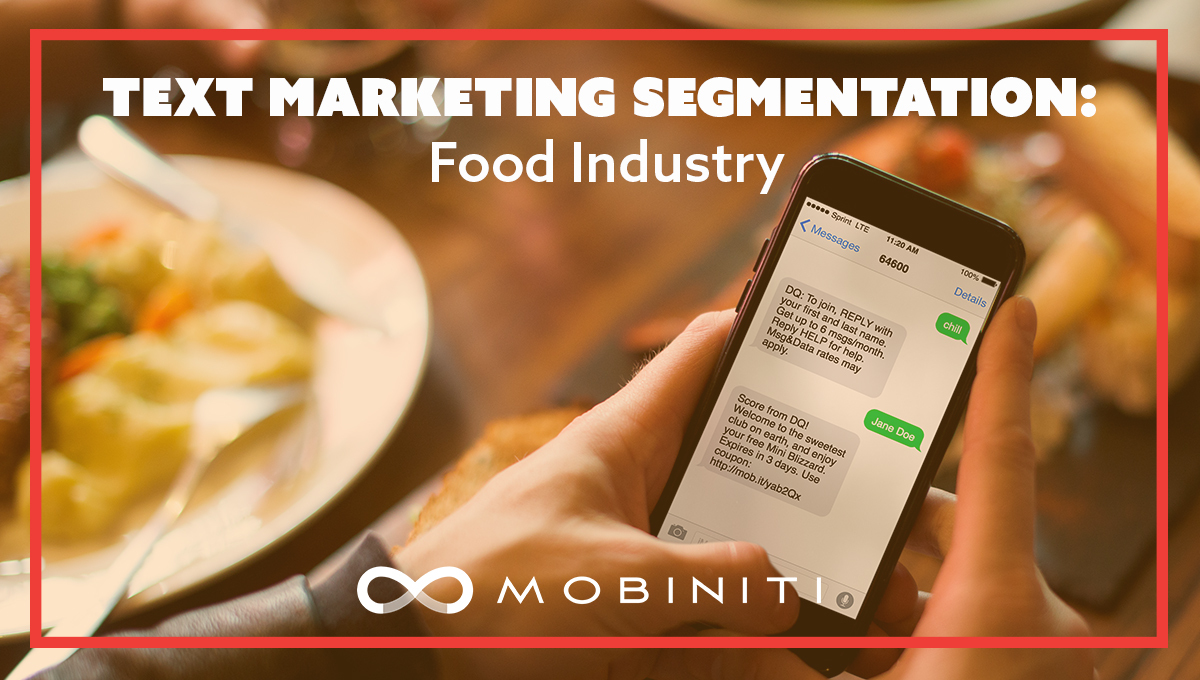 Text marketing segmentation: Food industry